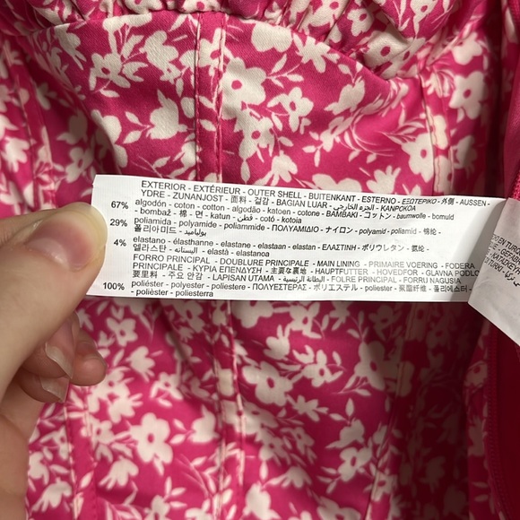 ZARA pink floral corset bodysuit - Picture 8 of 10